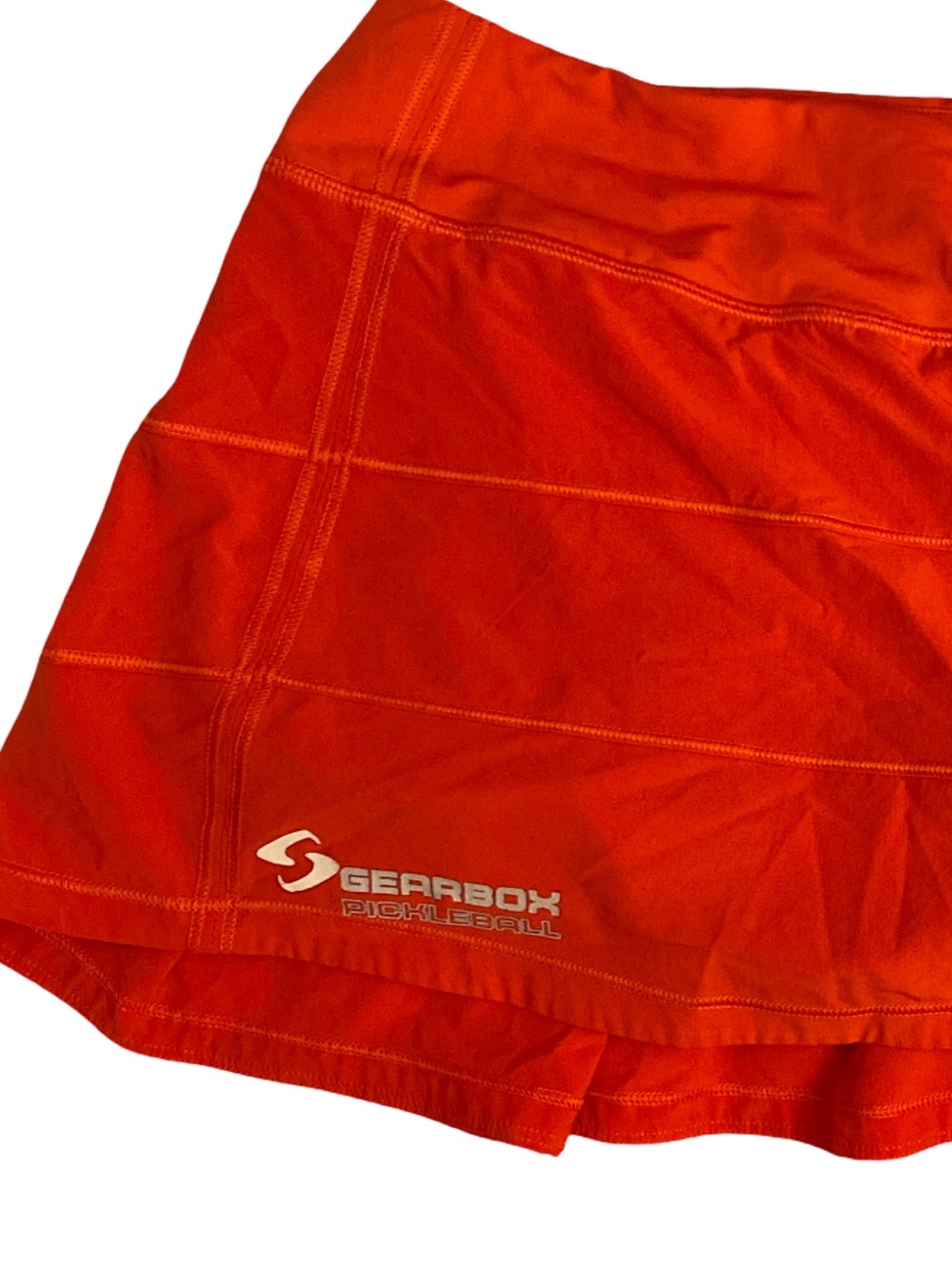 Lululemon Orange /Red Active Skort-8 - Picture 2 of 5